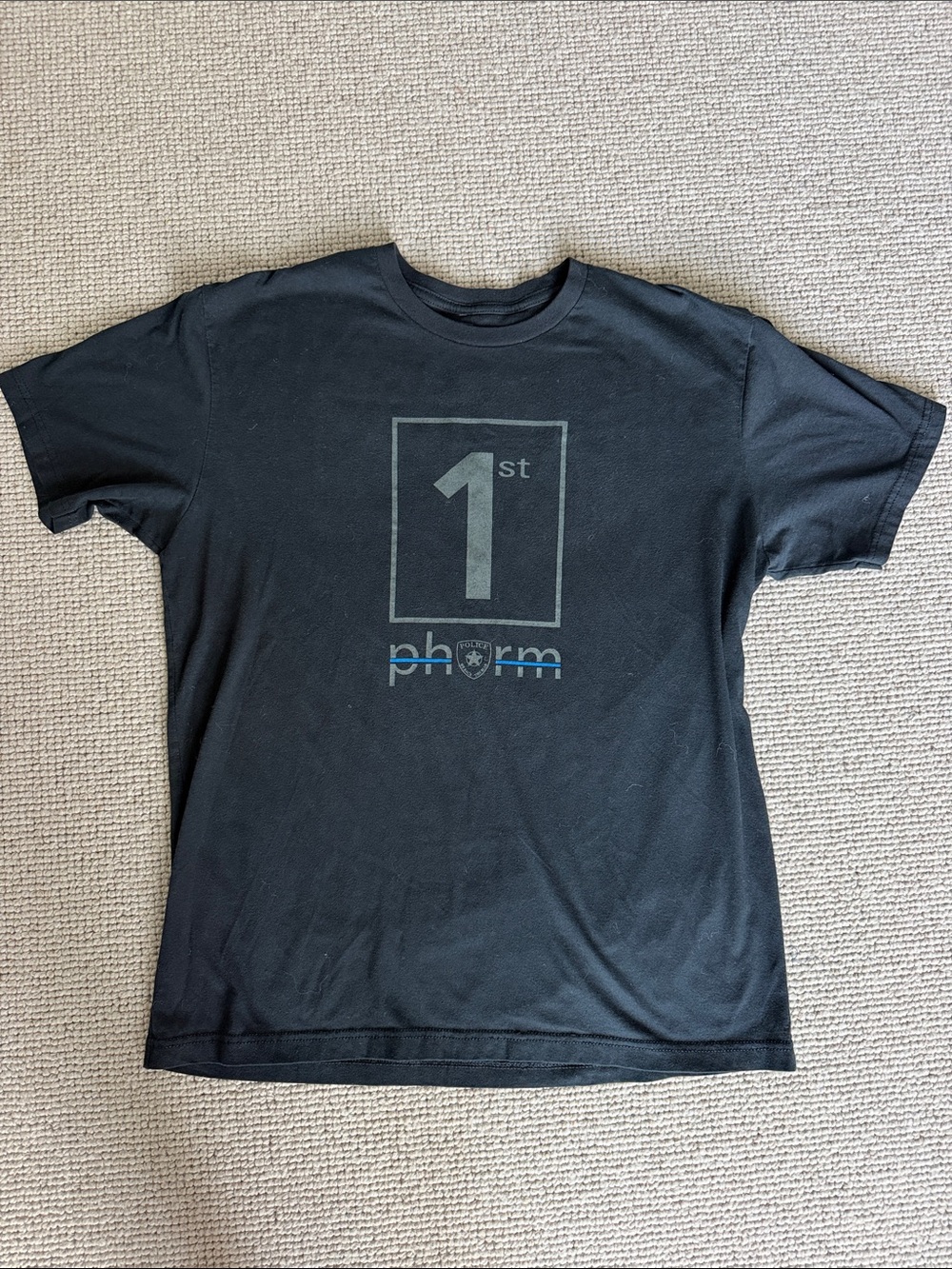 Phorm 1st Logo Black Short Sleeve Crew T-Shirt